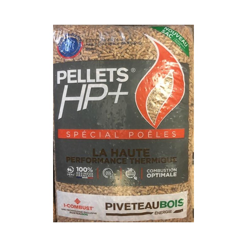 ✓ Acheter granulés de bois, pellets Piveteau® HP+ / Sac 15kg