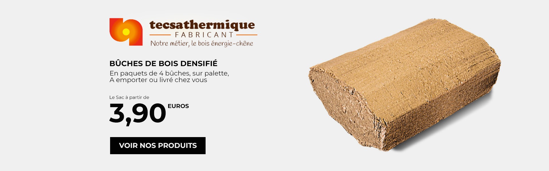 Bûches de bois compressé ou densifié – Bois de chauffage – Fournisseurs sur